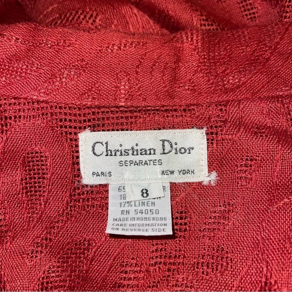 Christian Dior Vintage Woman Skirt and Jacket Set Size 10